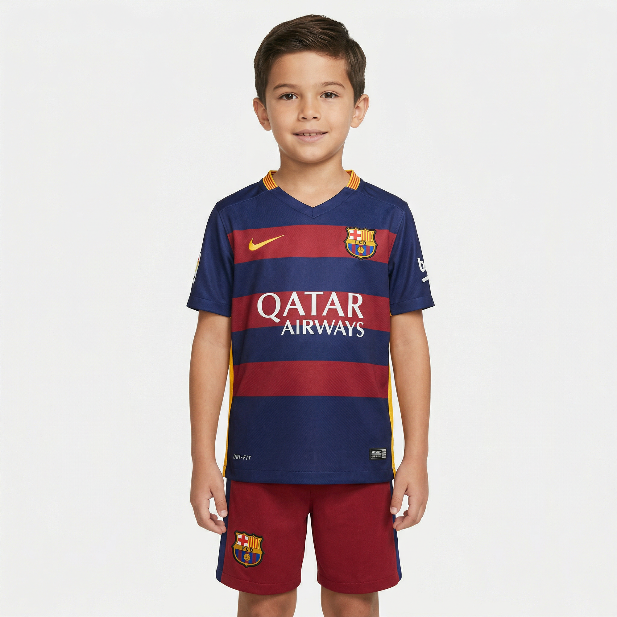 Kit Infantil Barcelona Titular 15/16 - Versión retro